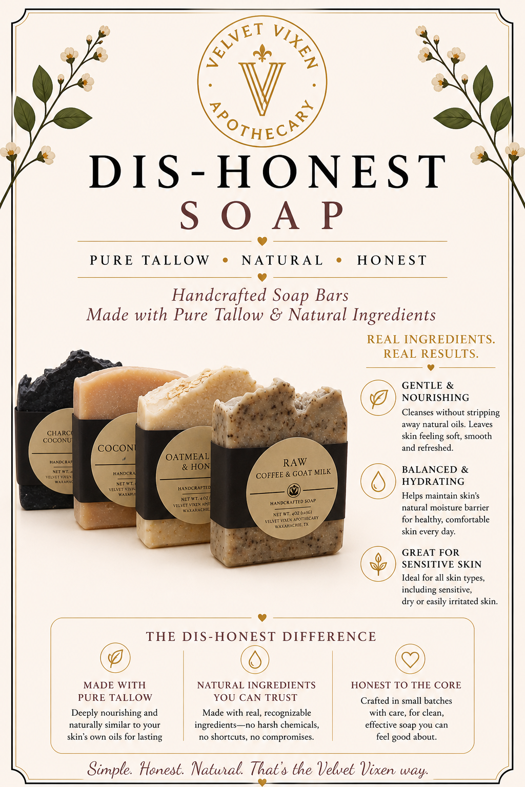 lavender haze tallow dis honest soap (copy) lavender haze tallow dis honest soap (copy)
